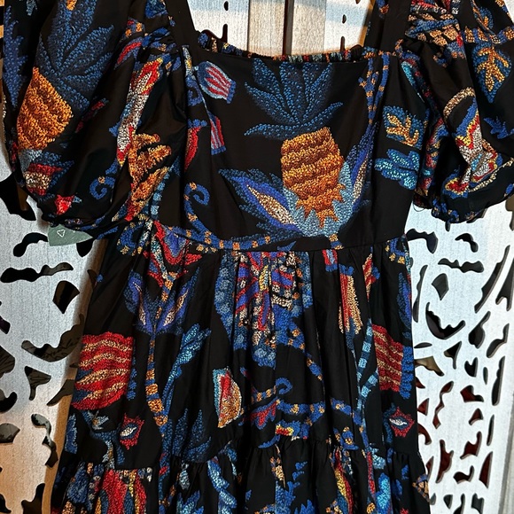 Farm Rio x Anthropologie Puff Sleeve Maxi Dress. Excluded from Sale - Picture 5 of 10